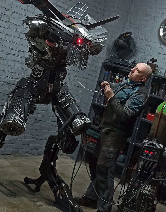 This Polish Artist Sebastian Kucharski Turns Scrap Metal Into Epic Sci-Fi Sculptures