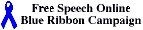 Blue Ribbon Graphic - Click for Free Speech Online