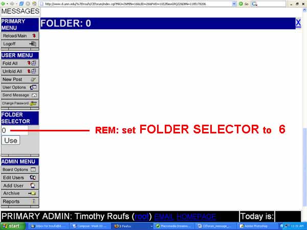 Set GCforum Folder Selector to 6.
