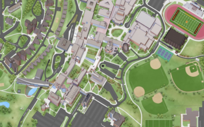 Snapshot of a UMD virtual campus map